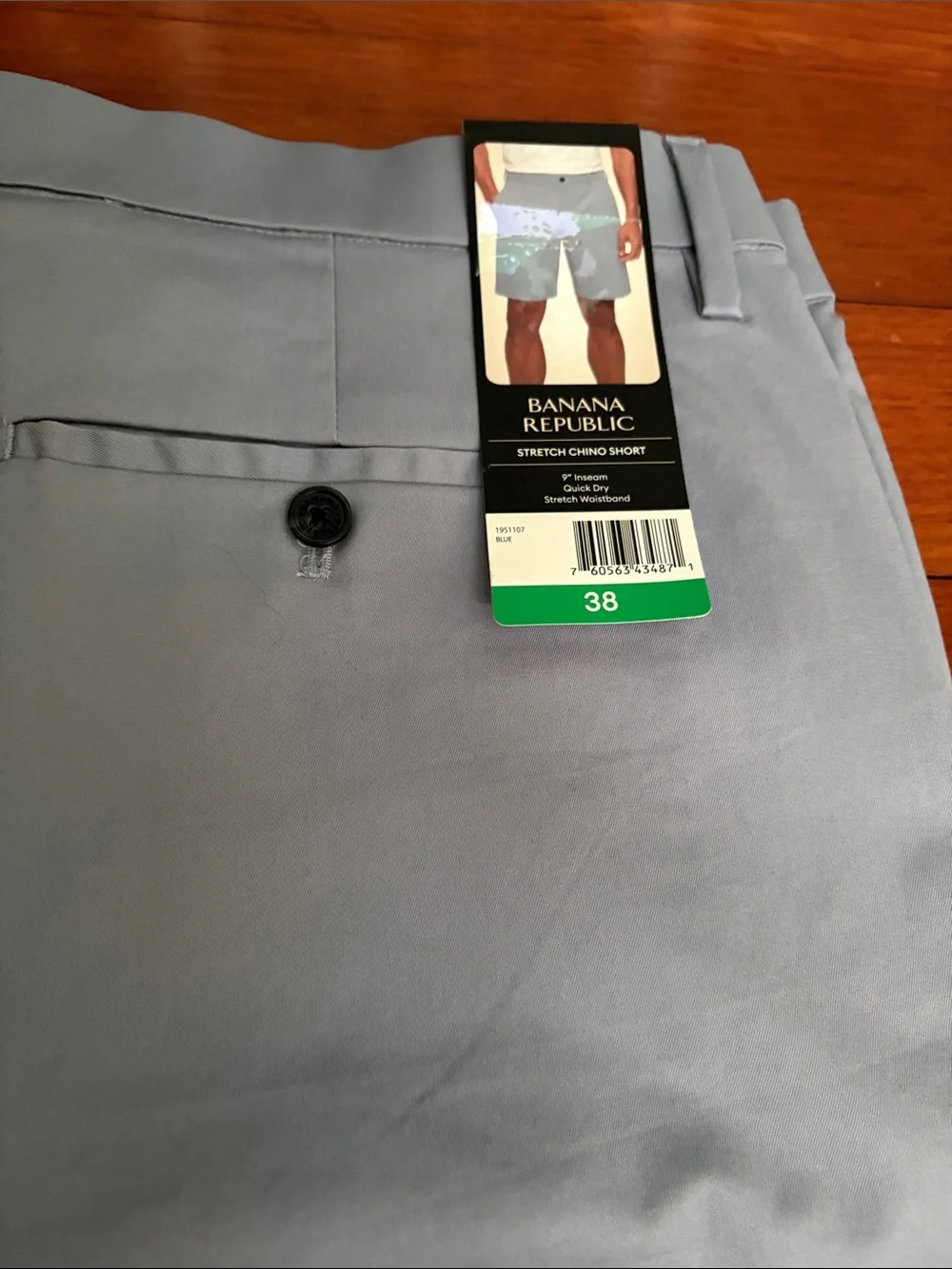 Banana Republic Slate Blue Flat Front Men's Shorts